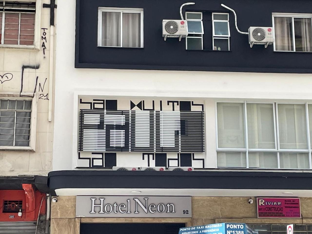 Hotel Neon - Proximo A 25 De Marco, Bom Retiro E Bras, A 2Min Do Mirante Sampa Sky E Pista De Skate Anhangabau 圣保罗 外观 照片